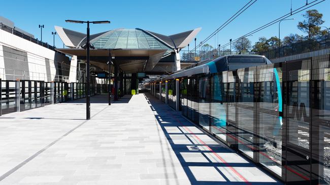 Rouse Hill had the first completed Sydney Metro Station. Picture: Monique Harmer