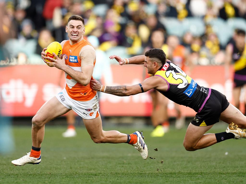 We haven’t seen the Tsunami often enough from Stephen Coniglio’s Giants this year. Picture: Getty Images