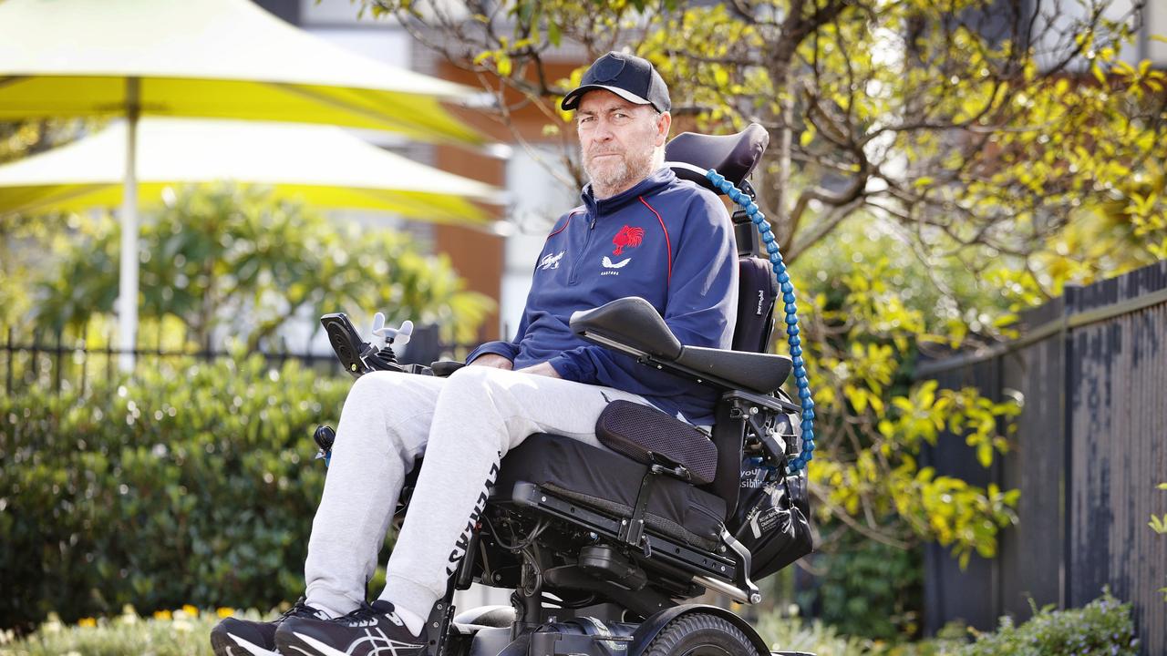 Ex-NRL coach Daniel Anderson became a quadriplegic after a freak surf accident. Picture: Sam Ruttyn