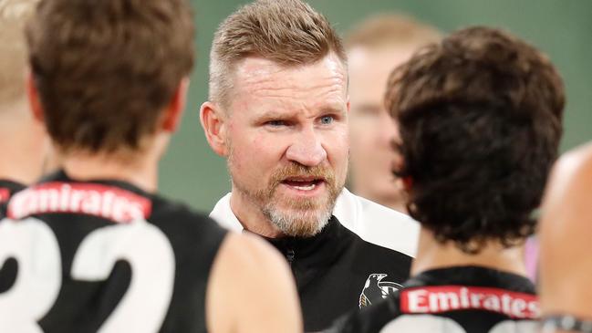 Can Nathan Buckley right the ship at Collingwood? Picture: AFL Photos/Getty Images