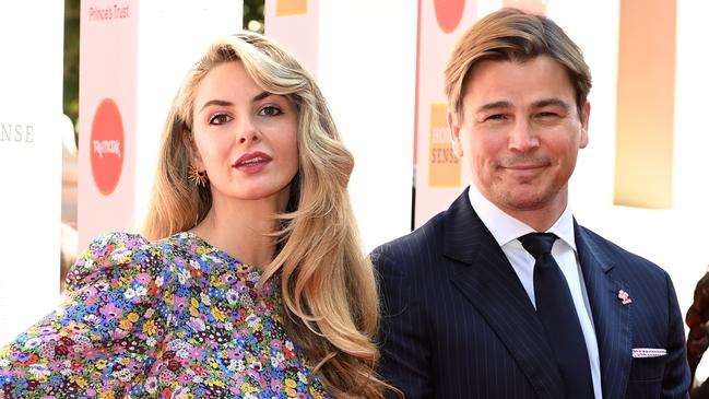 Tamsin Egerton and Josh Hartnett at The Prince's Trust Awards 2022 at Theatre Royal Drury Lane in London last year. Picture: Kate Green/Getty Images