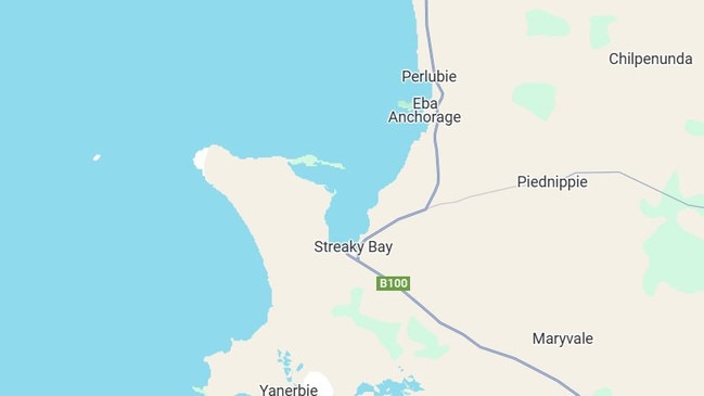 Two people were last seen in the waters off Streaky Bay in South Australia. Picture: Google Maps