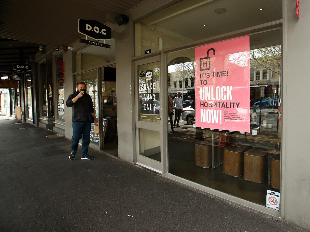 The framework also identified sectors that are ‘critically at risk’ due to lockdowns. Picture: Robert Cianflone/Getty Images