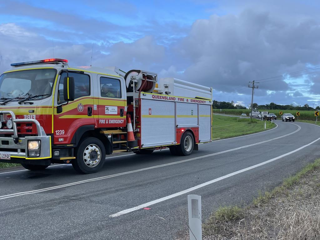 One QFES crew were in attendance. Picture: Fergus Gregg.