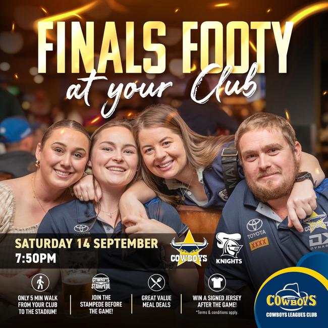 The Cowboys Leagues Club will be a hive of activity on Saturday. Picture: Supplied.