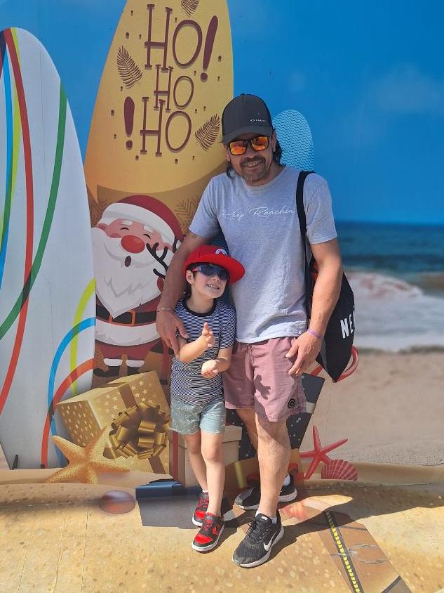 James Mapapalangi and his grandson, Kobey. Picture: Supplied