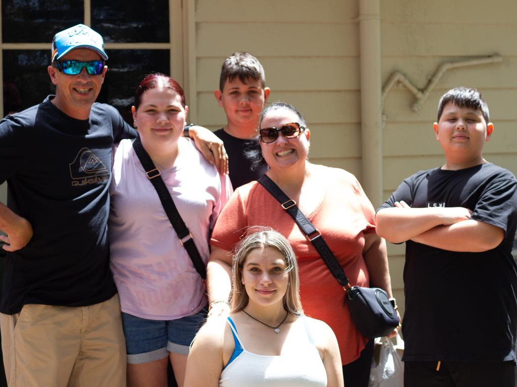 The White family at the Urangan Markets.