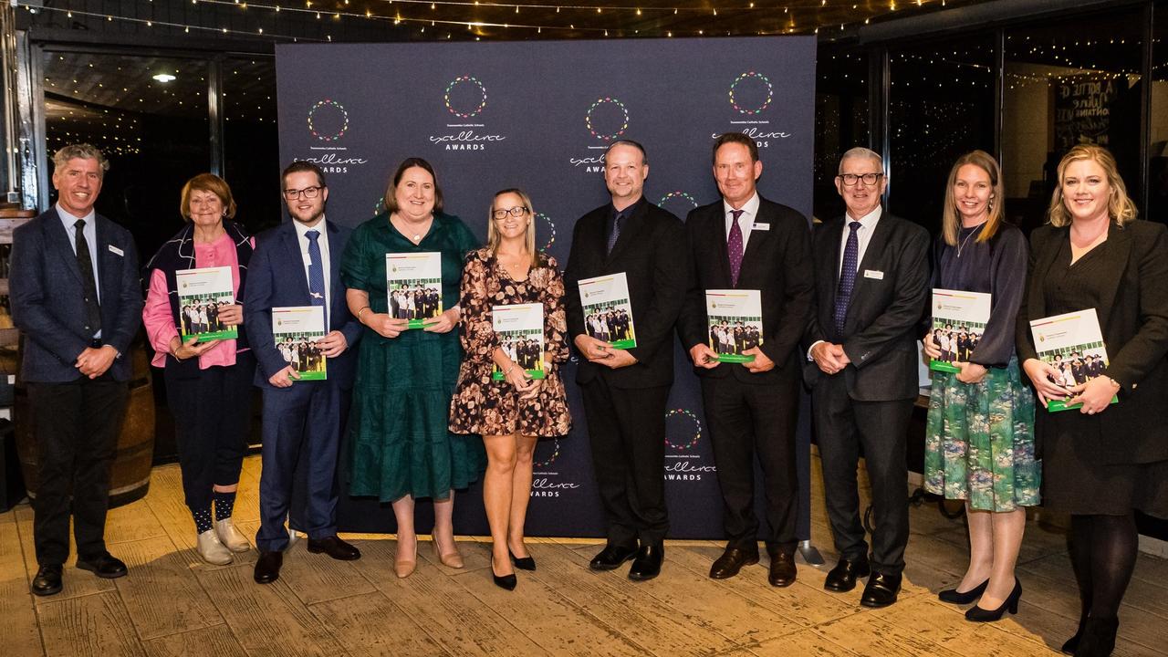 eLearning Award recipients and Hybrid Learning Program team members at the 2023 Toowoomba Catholic Awards.