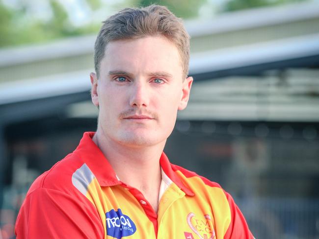 Josh Kann, who played with Hobart Hurricanes last Big Bash season, is currently captaining Tracy Village. Picture: Glenn Campbell