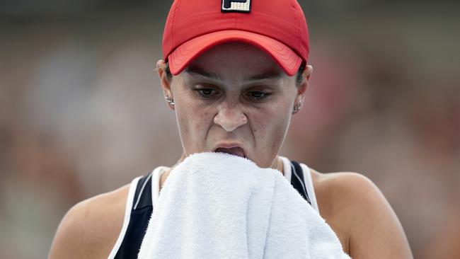 Ash Barty at the Brisbane International earlier this year. (AAP Image/Dave Hunt)