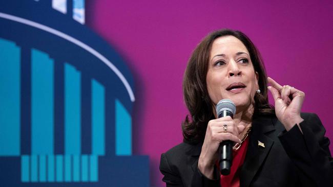 US Vice President Kamala Harris speaks during the Congressional Hispanic Caucus Institute Leadership Conference. Picture: AFP