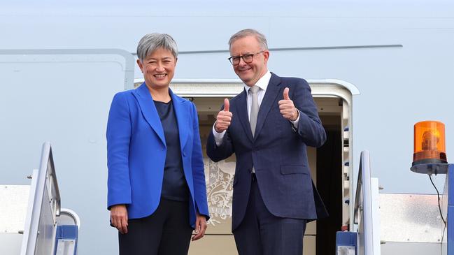 Breath of fresh air: Albanese with Foreign Minister Penny Wong. Picture: Getty Images