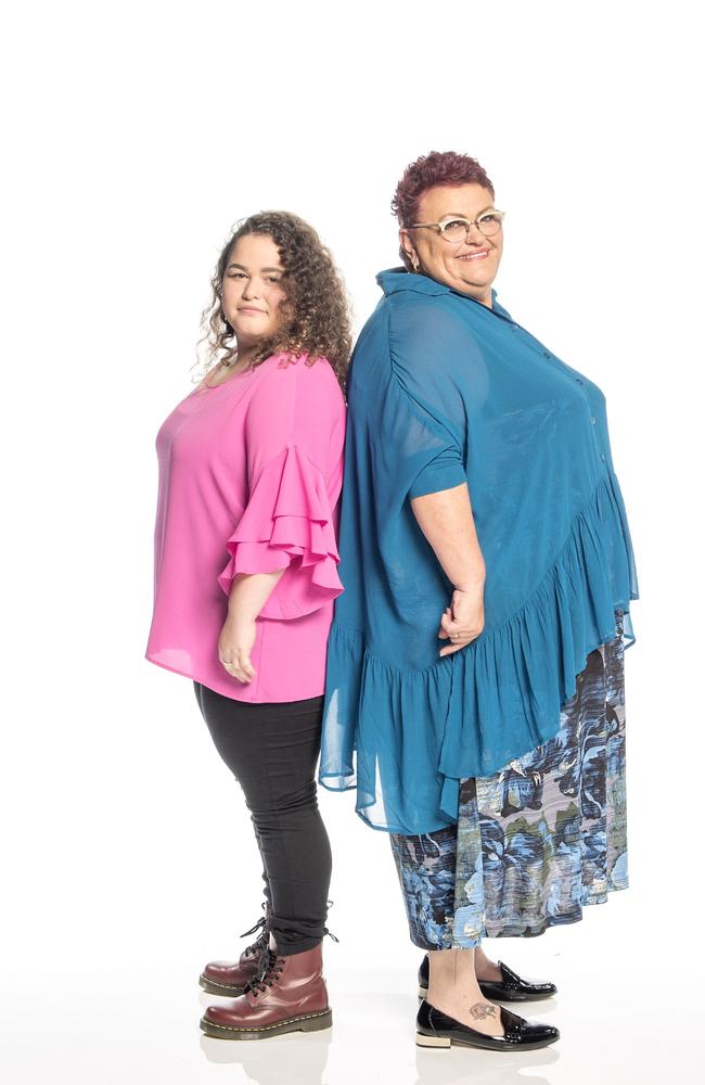 Amelia (left) and Brenda (right) pledged to lose 100kg together.