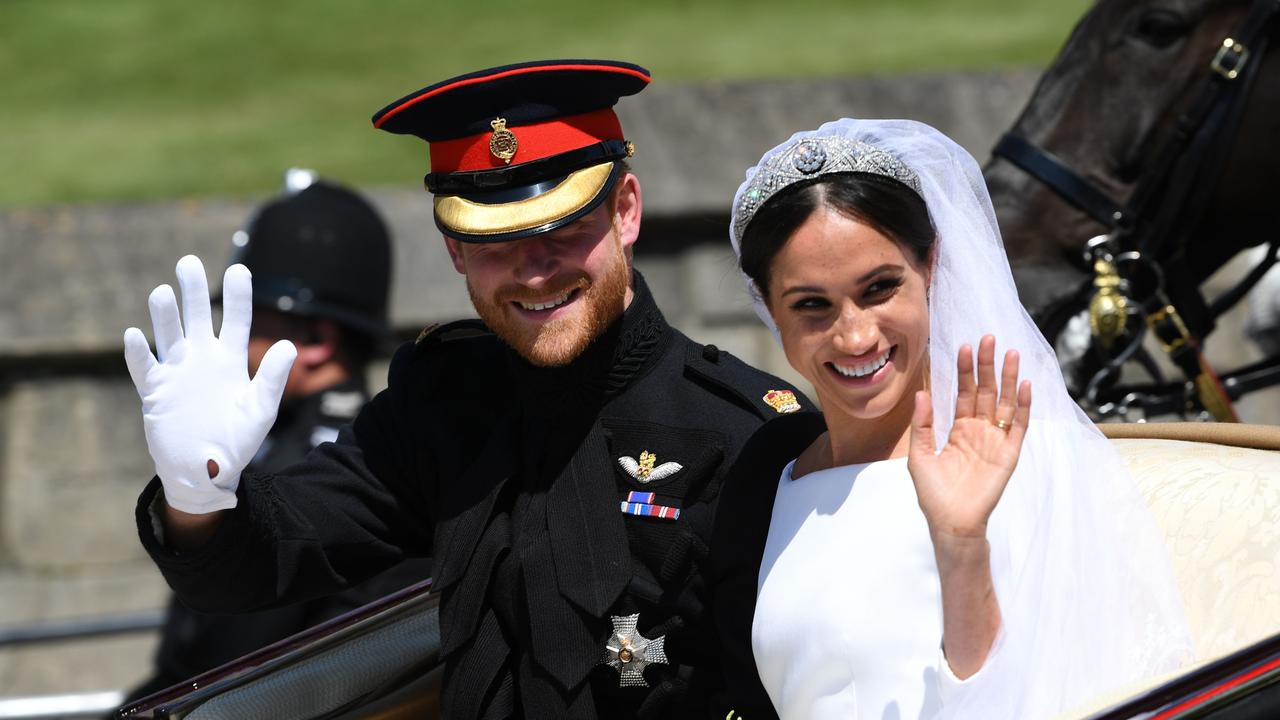 Harry and Meghan wed last May. Picture: Paul Ellis/AFP