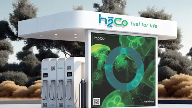 Artist’s impression of H2Co green hydrogen refuelling station