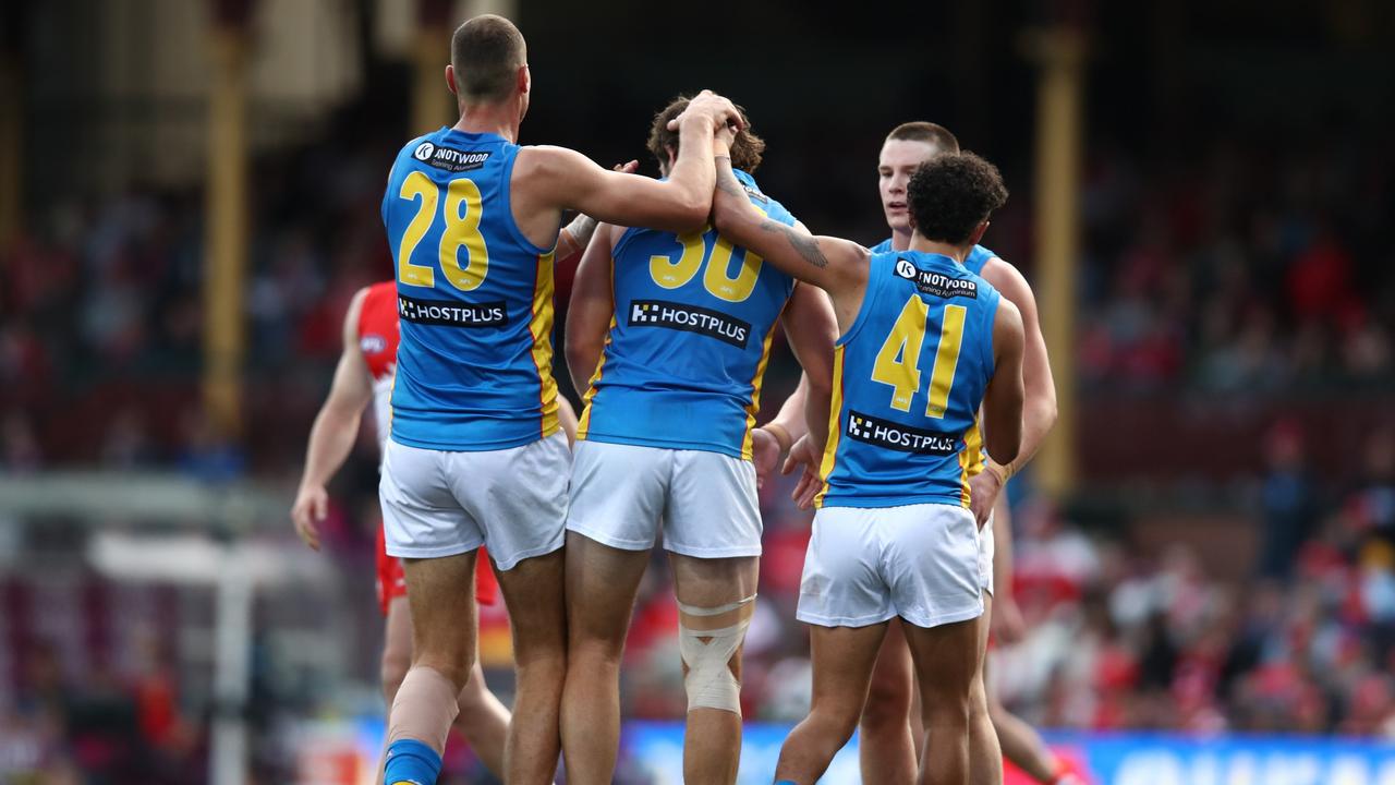 Gold Coast Suns could still equal their 10-win tally from last year. Picture: Getty Images