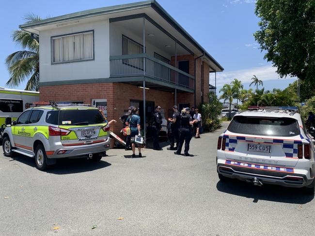 Police have responded to reports of a woman allegedly being run-over by her husband's car at Central Tourist Park along Malcomson Street in Mackay on the morning of November 2, 2022. Picture: Duncan Evans