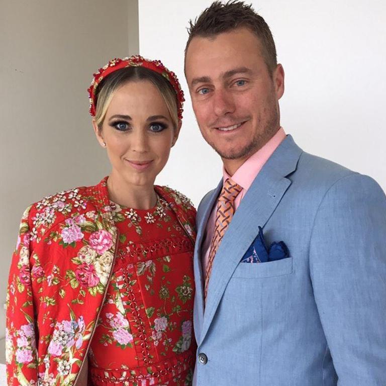 Melbourne Cup 2016 via social media ... Bec and Lleyton Hewitt, "Melbourne Cup today!!" Picture: Instagram