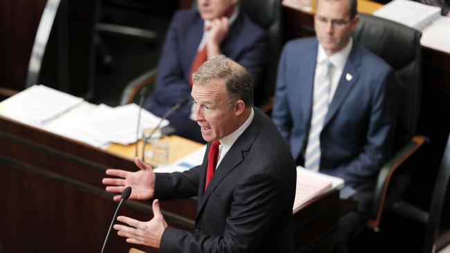 Premier Will Hodgman in Question Time. Picture: RICHARD JUPE