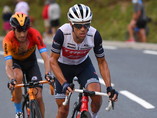 Richie Porte during stage eight of the 2020 Tour de France. He missed the birth of his second child while racing. Picture: Tim de Waele/Getty