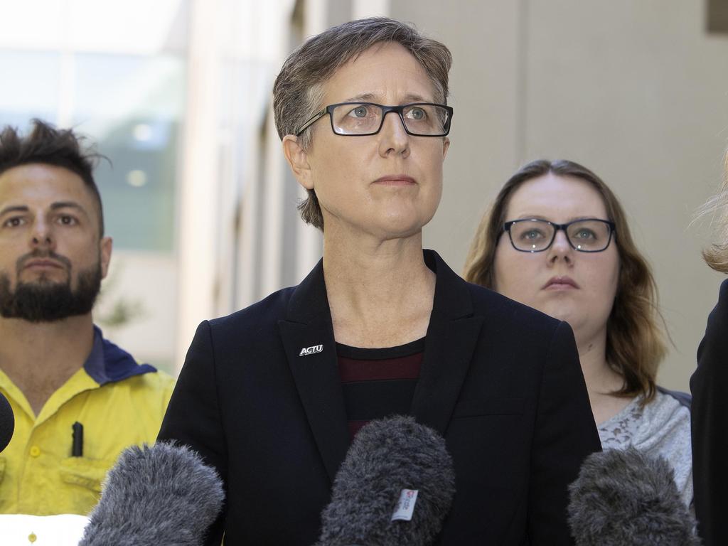 ACTU secretary Sally McManus has called for paid leave to allow people to get vaccinated. Picture: NCA NewsWire / Gary Ramage