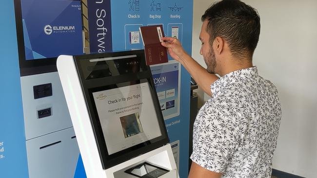 This self-service machine will be trialled at airports to screen passengers for illness.