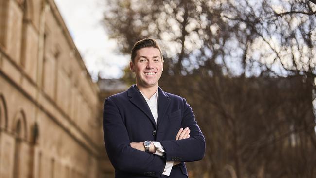 Rhodes scholar Oliver Douglas describes himself as a “classic Liberal”. Picture: Matt Loxton