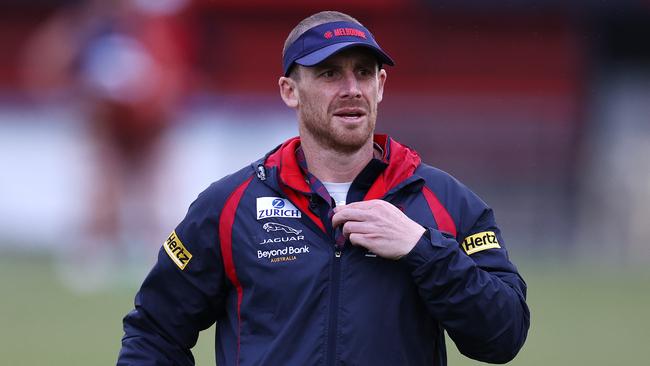 Simon Goodwin, senior coach of the Demons. Photo by Michael Klein