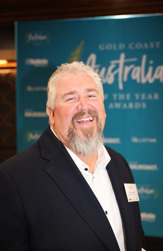 Wayne Teece at the Gold Coast Australian of the Year Awards 2024 at Skypoint Q1 for Gold Coast at Large. Picture, Portia Large.