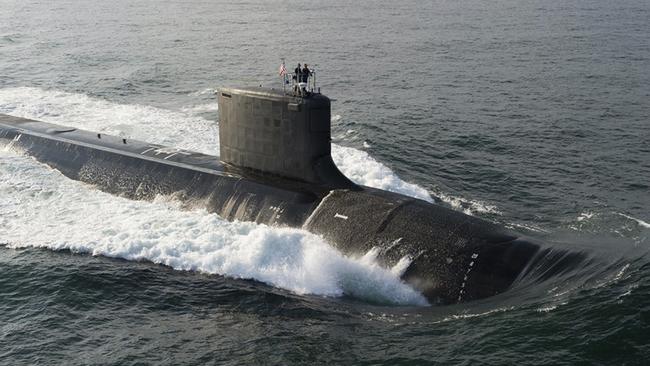 One of the US’s Virginia-class nuclear submarines. Picture: File