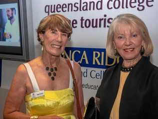 President of Zonta Stanthorpe Peggy Channon and Cheryl Hutchings from major sponsor Savina Lane. Picture: Glenda Riley