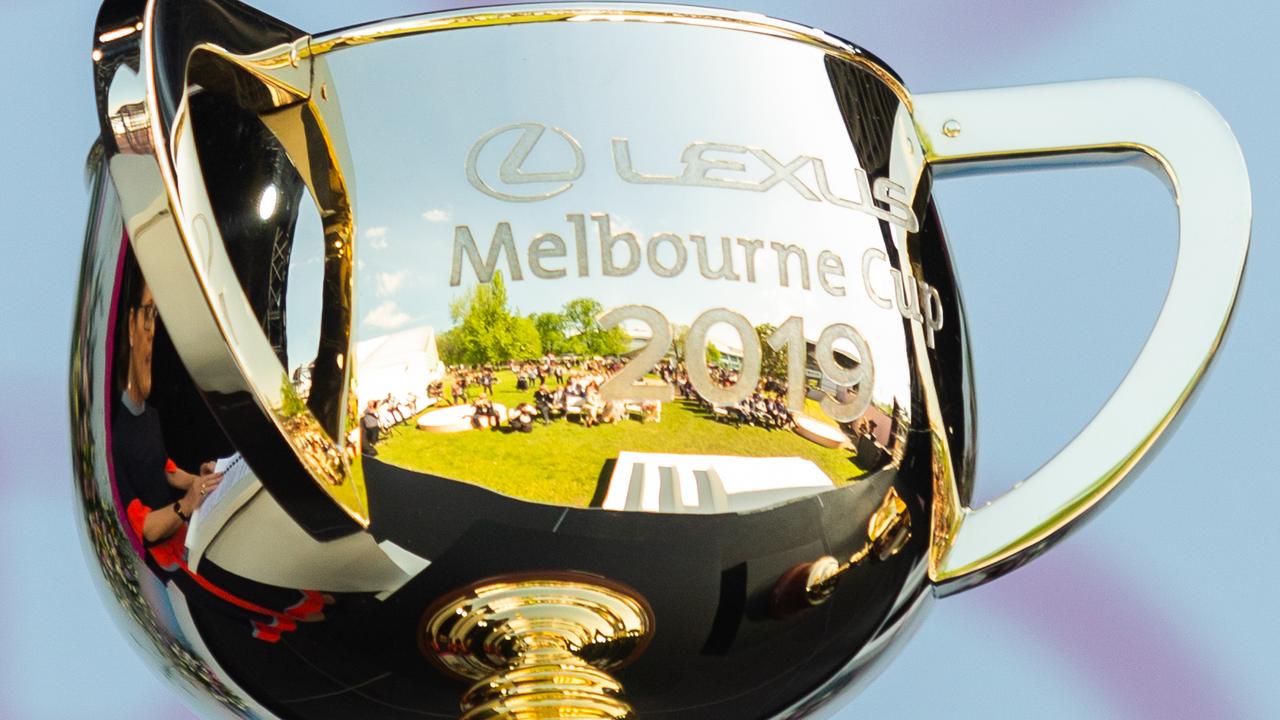 The 2019 Lexus Melbourne Cup trophy.