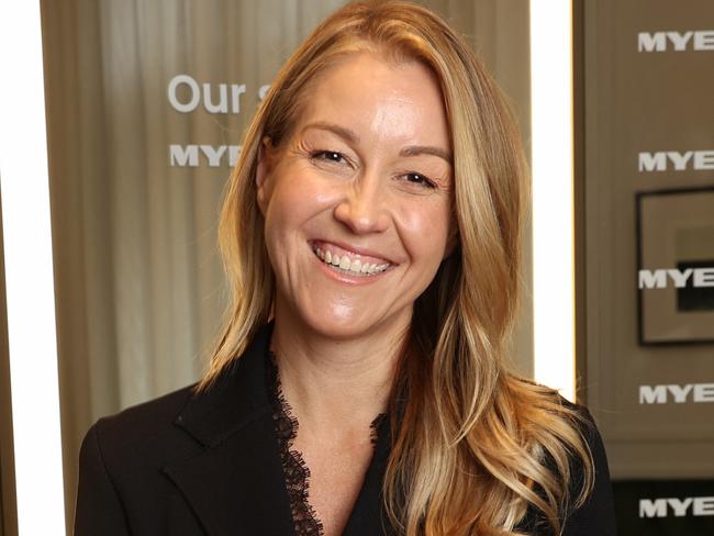 14/3/24: New Myer executive chairman Olivia Wirth at the Sydney store. John Feder/The Australian.