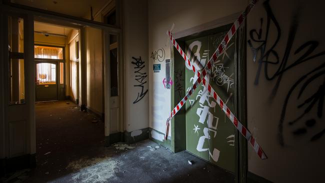 Inside the State Heritage listed Gawler Chambers building on North Tce, city. Picture: autopsyofadelaide