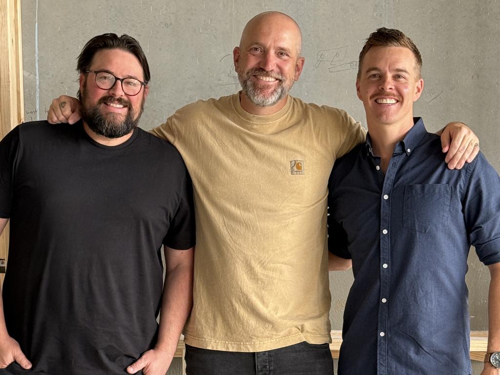 The team behind the new Prospect Hotel – Dale Wostikow, Marc Huber, Josh Voigt. Picture: Supplied.,