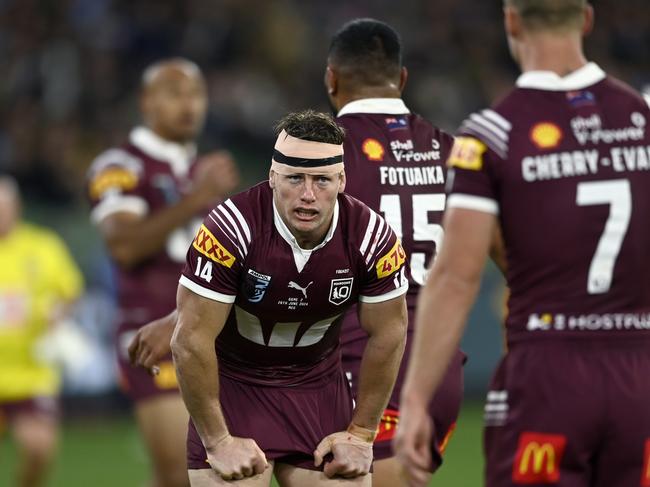 Harry Grant copped a head knock. Picture: NRL Photos/Gregg Porteous