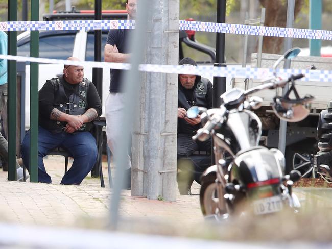 There are reports a group of children were sitting at a table at the cafe when the shots were fired. Picture: David Crosling