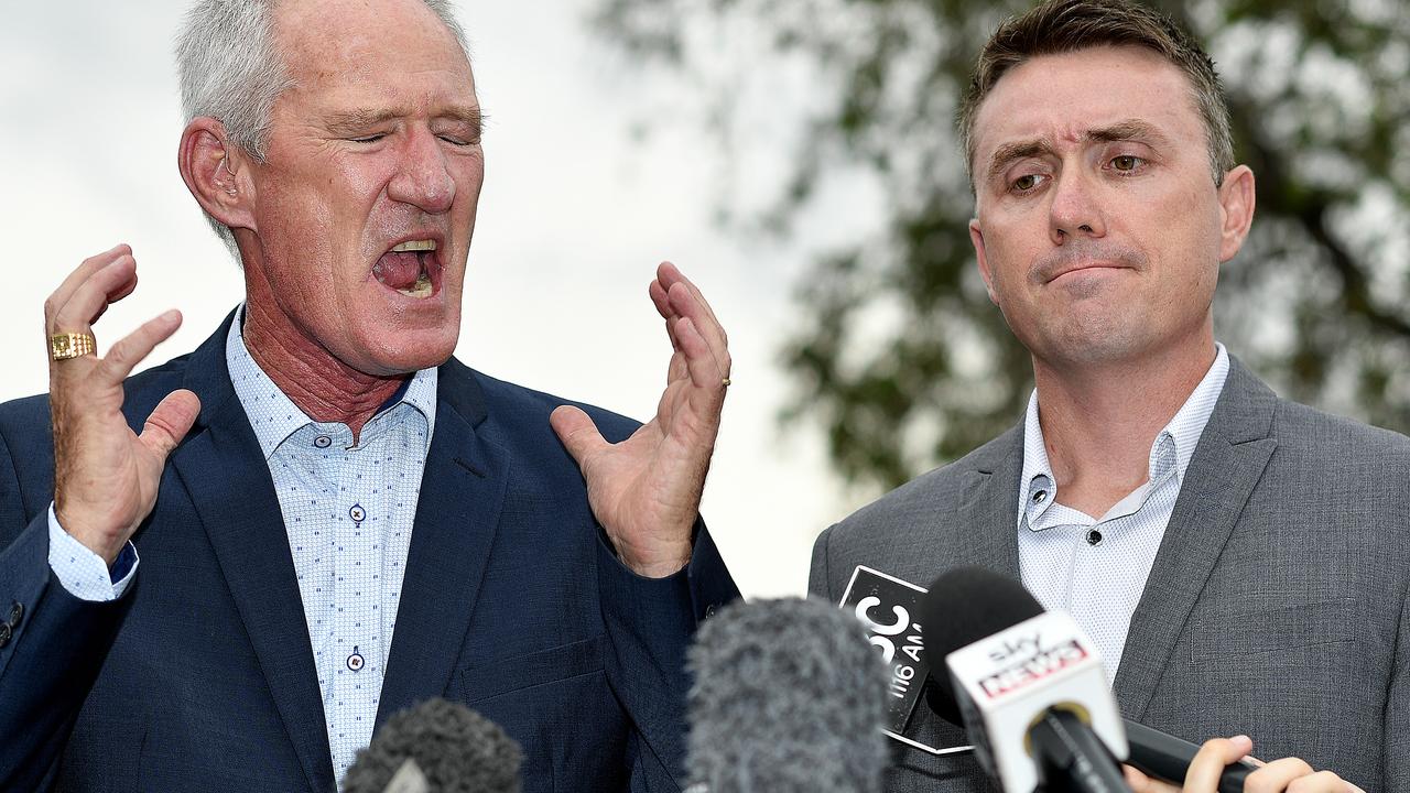 One Nation party officials Steve Dickson (left) and James Ashby. Picture: AAP