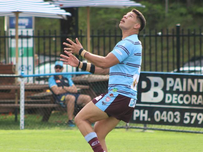 Centre Larson Dale-Doyle in action on debut for the CQ Capras.