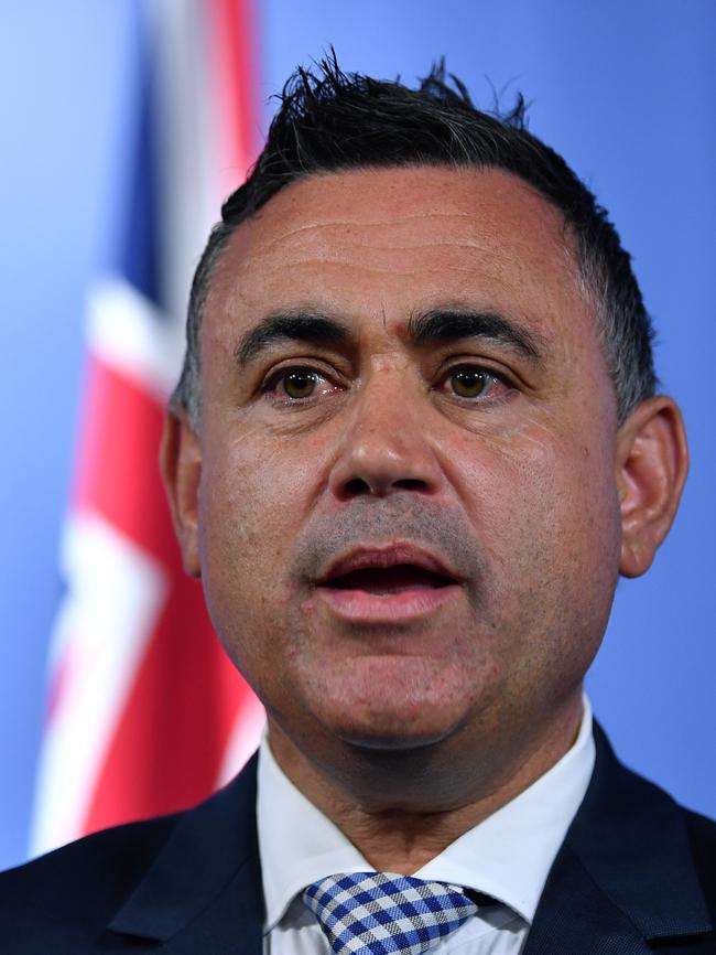 NSW Deputy Premier John Barilaro. Picture: AAP