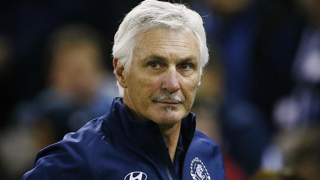 Mick Malthouse lasted three years at the Blues. Picture: Wayne Ludbey