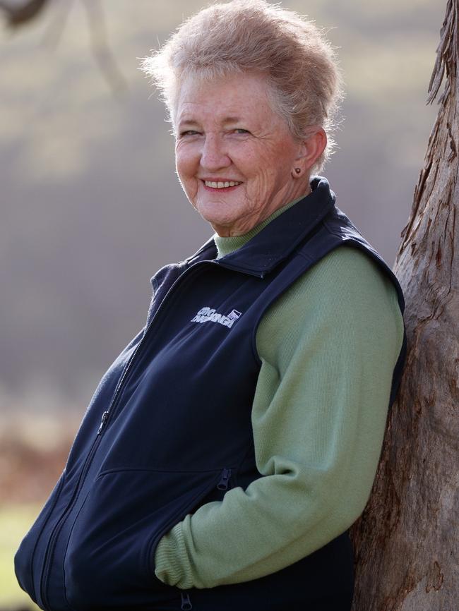 Onkaparinga Mayor Lorraine Rosenberg at her Willunga Hill farm. Picture Matt Turner