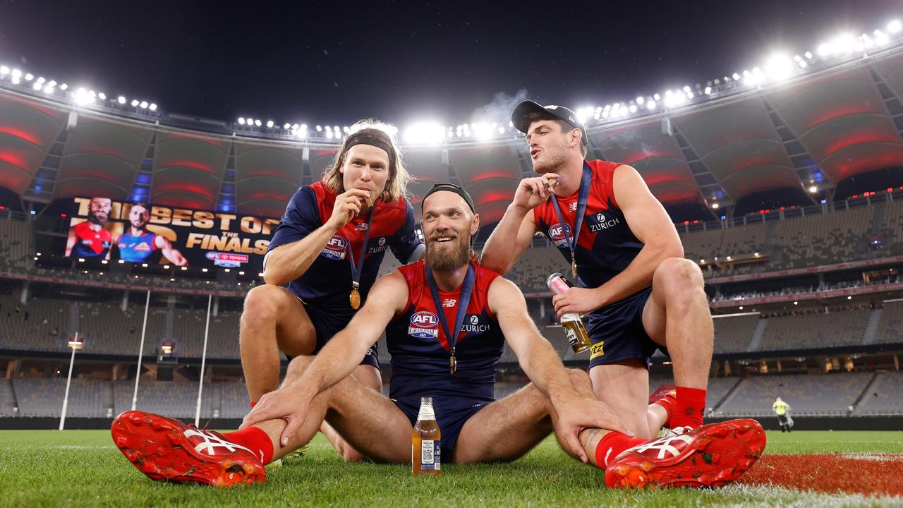 The Western Bulldogs took offence to some of the Dees post Grand Final antics. Picture: Getty Images