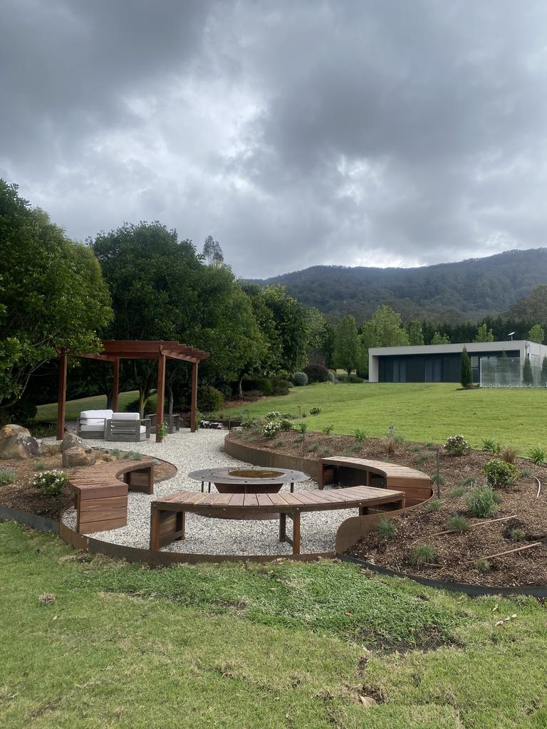 Serendipity in Kangaroo Valley has a fire pit perfect for entertaining.