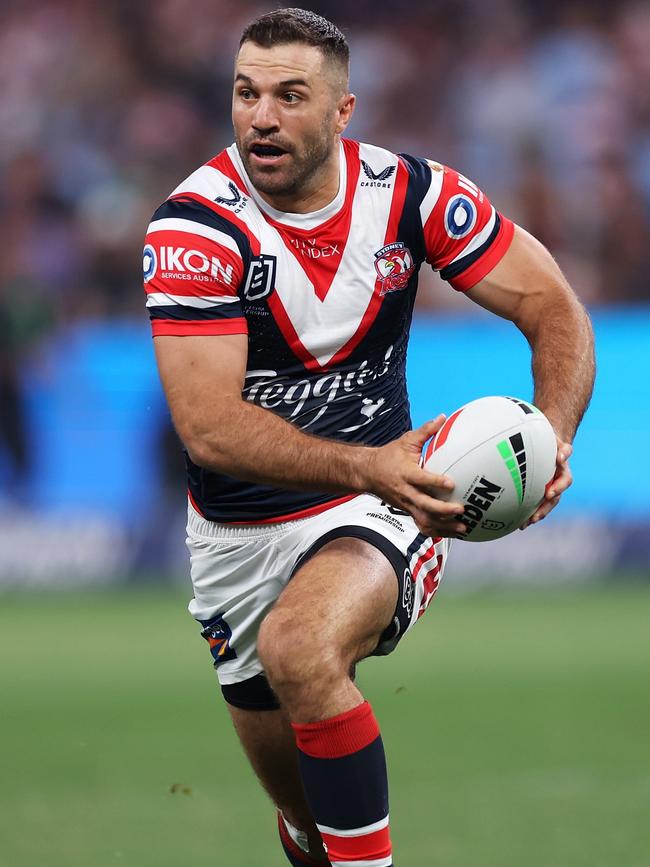 James Tedesco starred in the Roosters’ win over the Rabbitohs. Picture: Getty Images