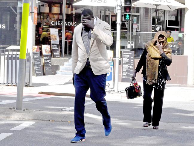 Family of one of the murder accused outside court. Picture: John Gass/NCA NewsWire