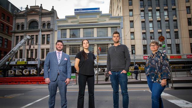 The former Yooralla building on Flinders Street is the proposed site of a new safe injecting facility. Picture: Mark Stewart