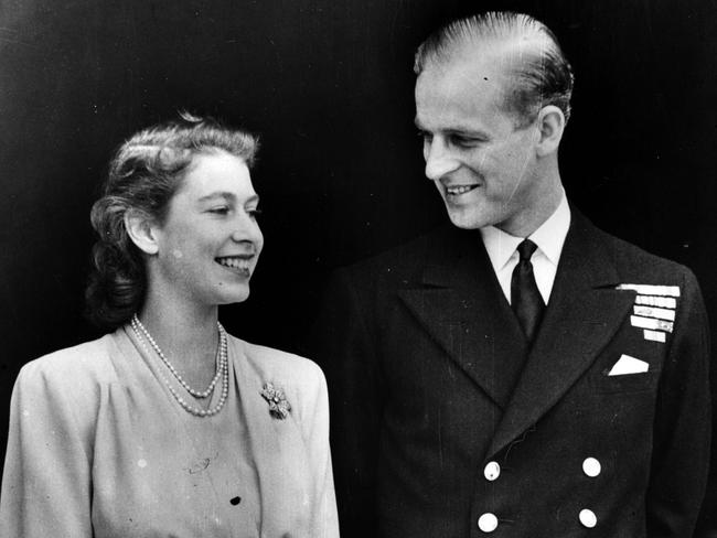 Princess Elizabeth and the Duke of Edinburgh in 1947. Picture: Central Press