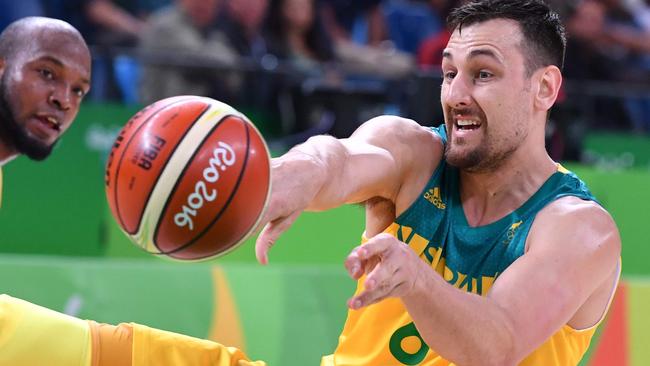 Australian Boomers centre Andrew Bogut.