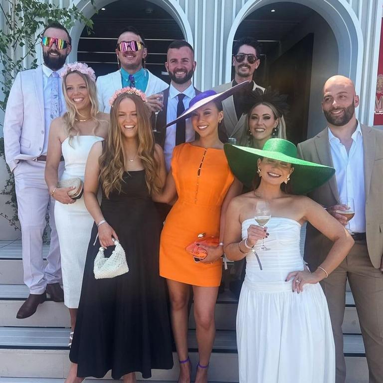 The Block 2024 cast at the Melbourne Cup. (including Kylie and Brad). Picture: Instagram